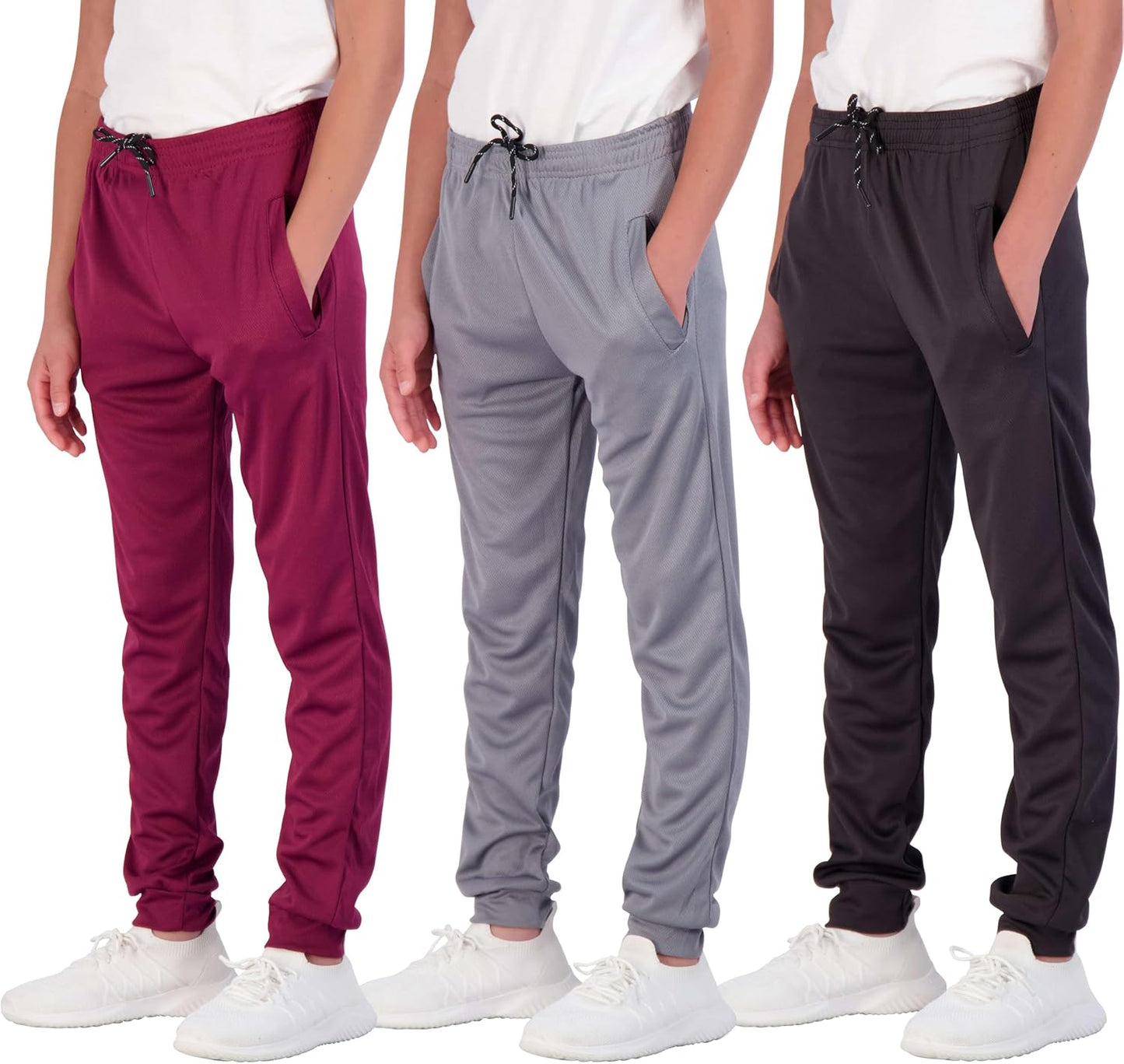 Boy's Mesh Jogger Sweatpants - Comfortable Athletic Pants