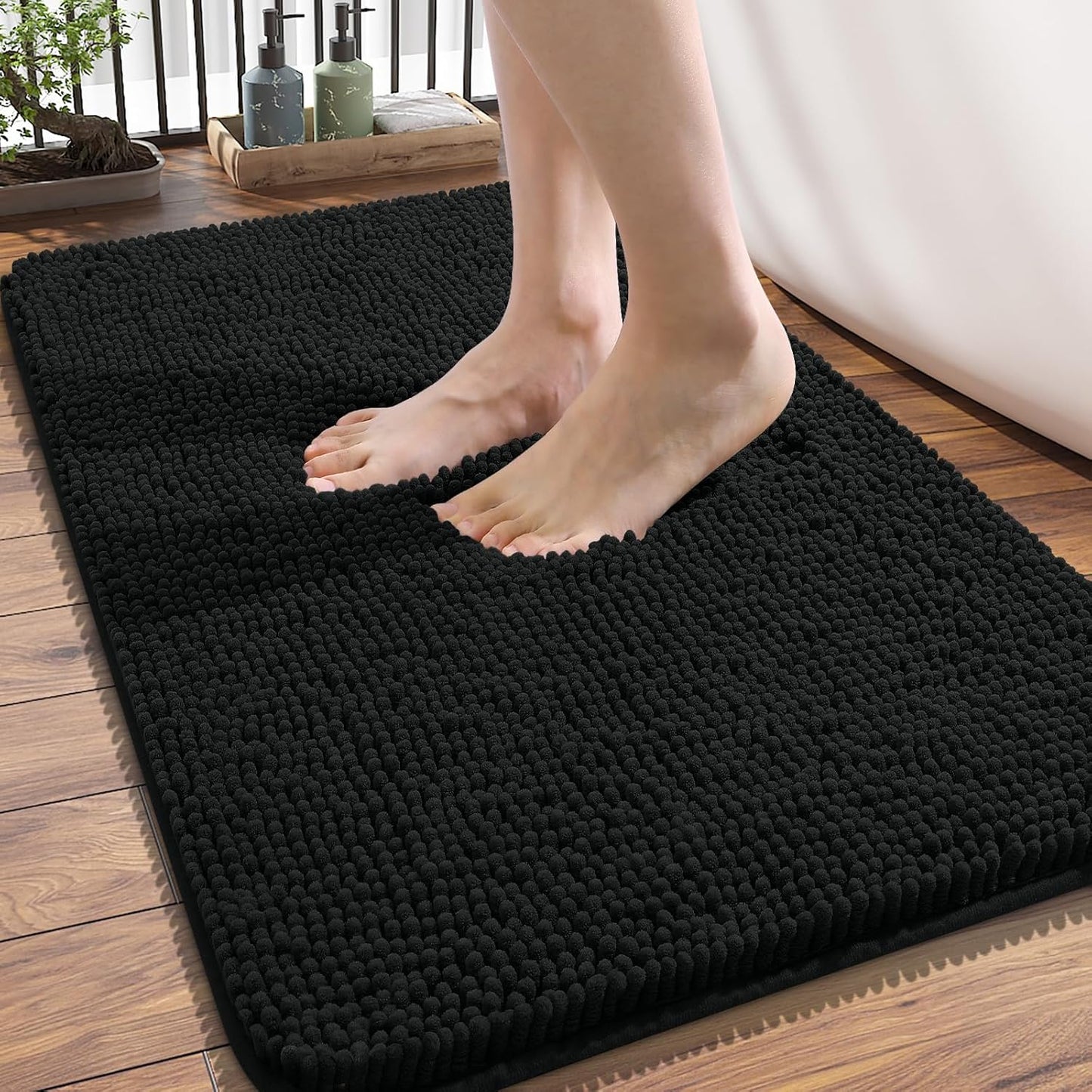 OLANLY Extra Soft Chenille Bath Rugs for Ultimate Comfort