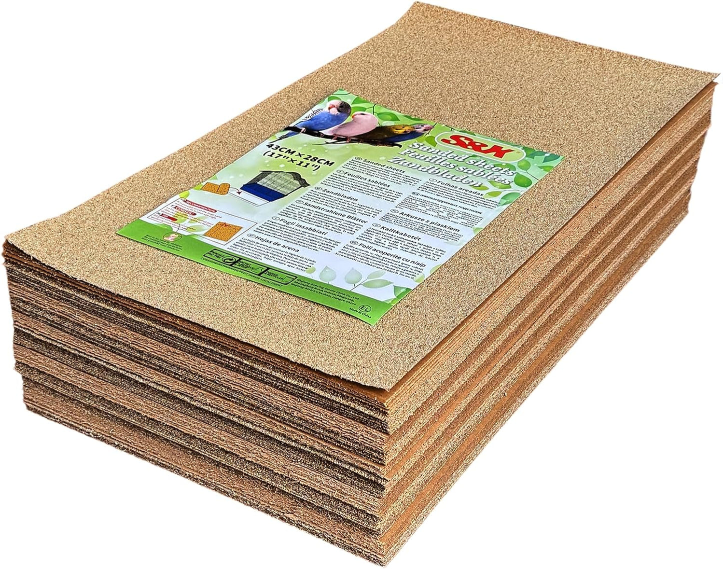 Bird Cage Liner 120-Pack for Easy Cleaning and Bird Health