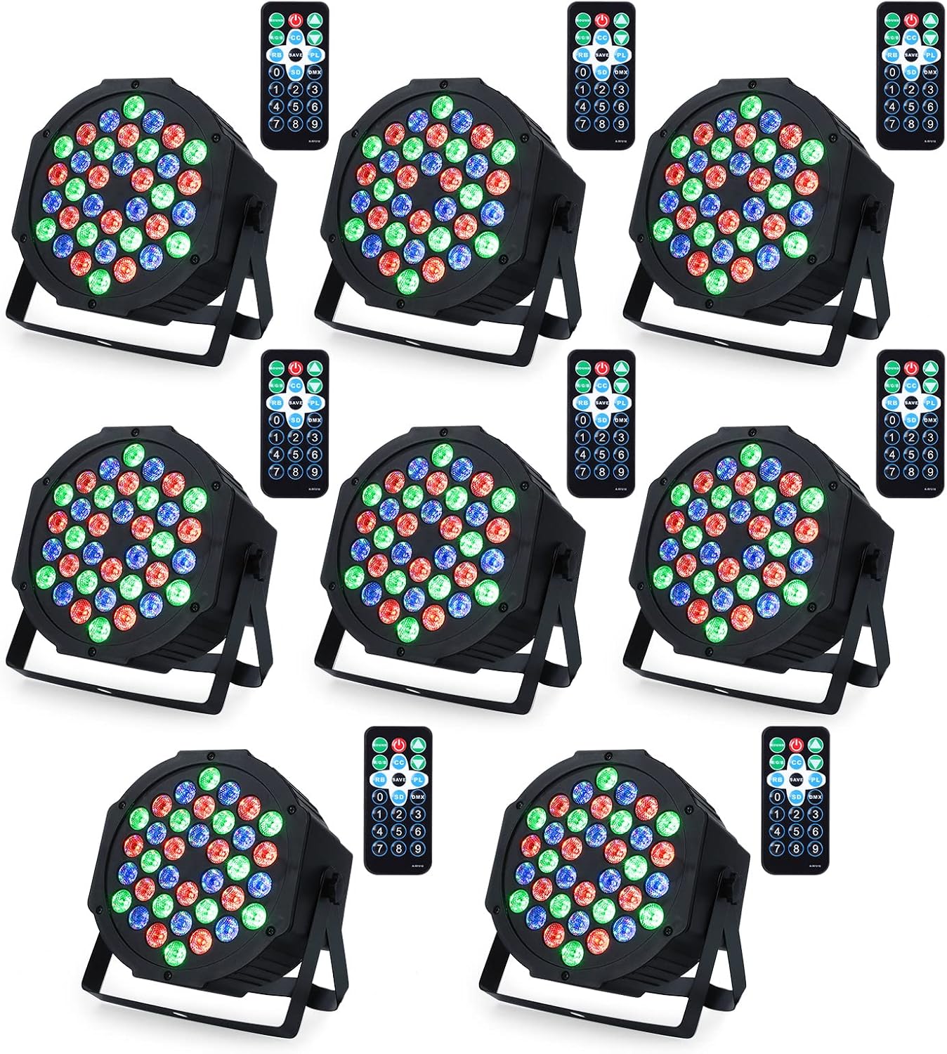 Litake DJ Par Lights RGB 36 LED Stage Lights for Events