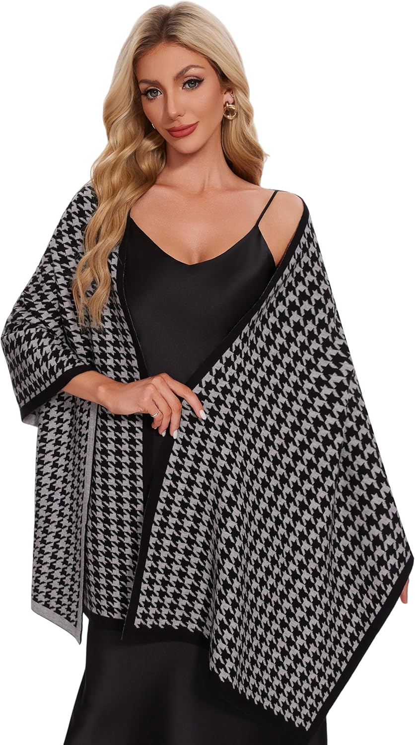 PULI Women's Pashmina Shawl Wrap for Elegant Evening Wear