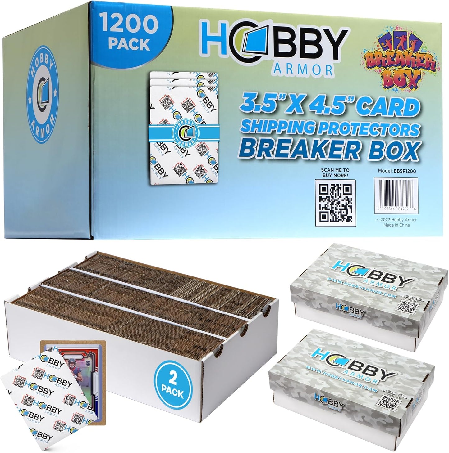 1200 Pack Trading Card Shipping Protector for Safe Delivery