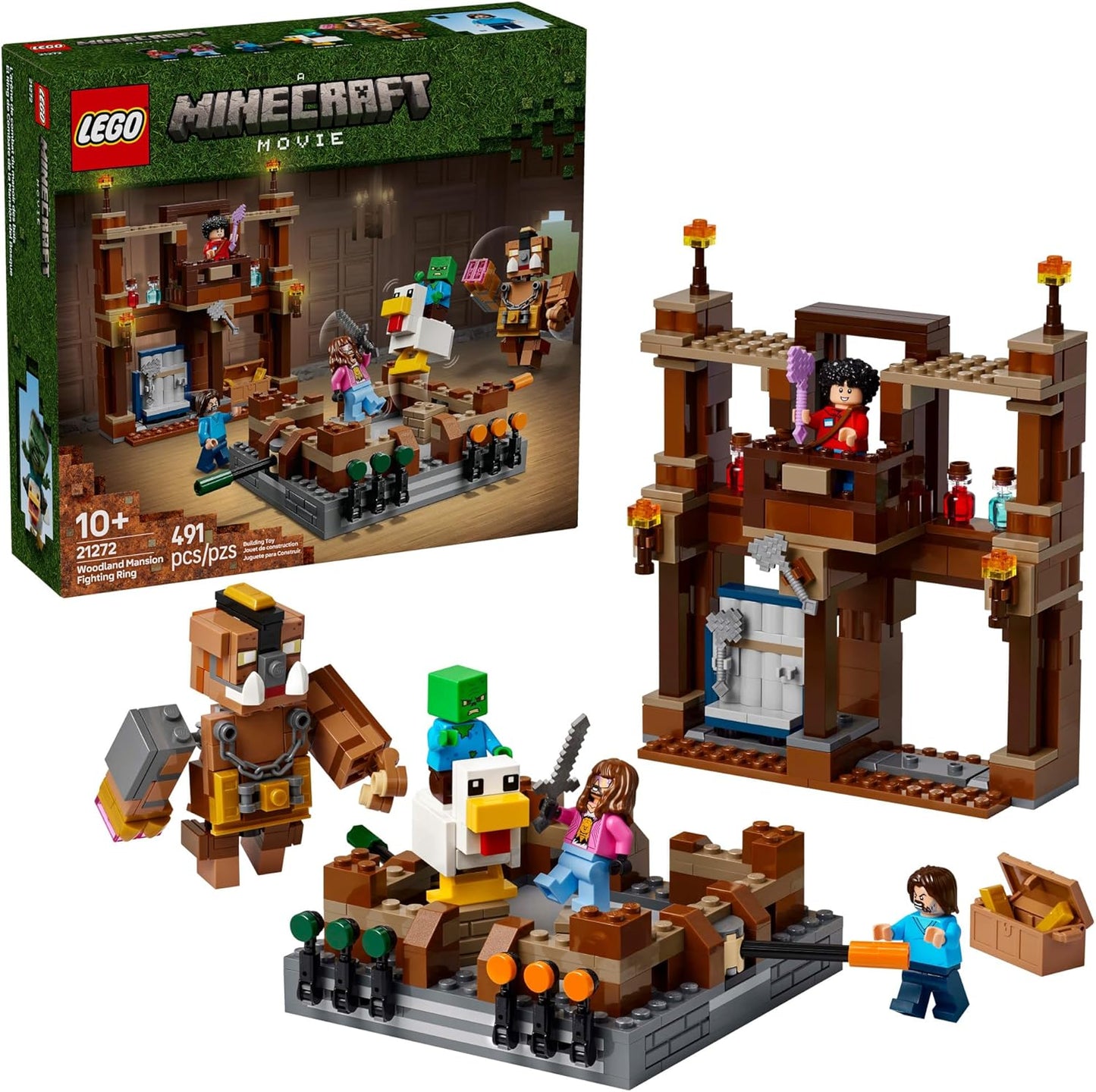 LEGO Minecraft Woodland Mansion Fighting Ring for Kids Age 10