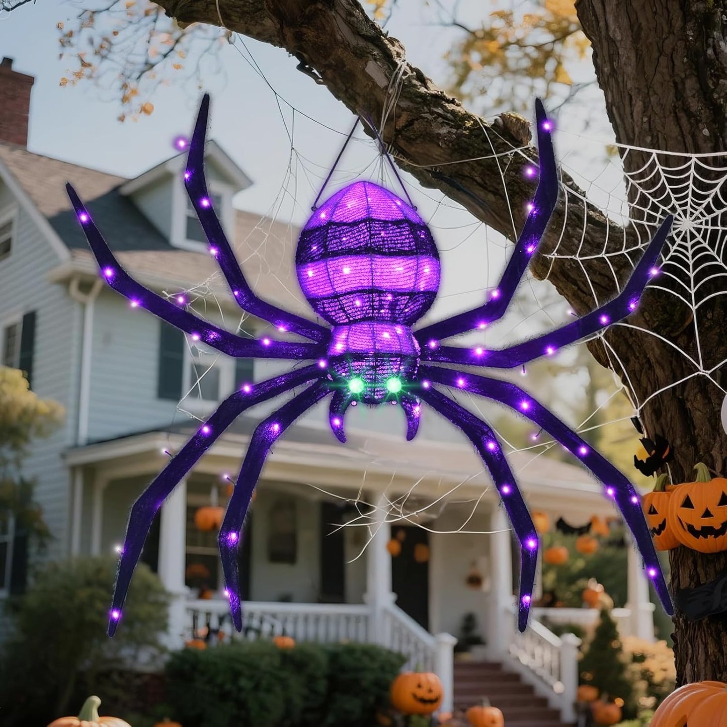 Giant Climbing Spider Halloween Decorations for Outdoor Fun