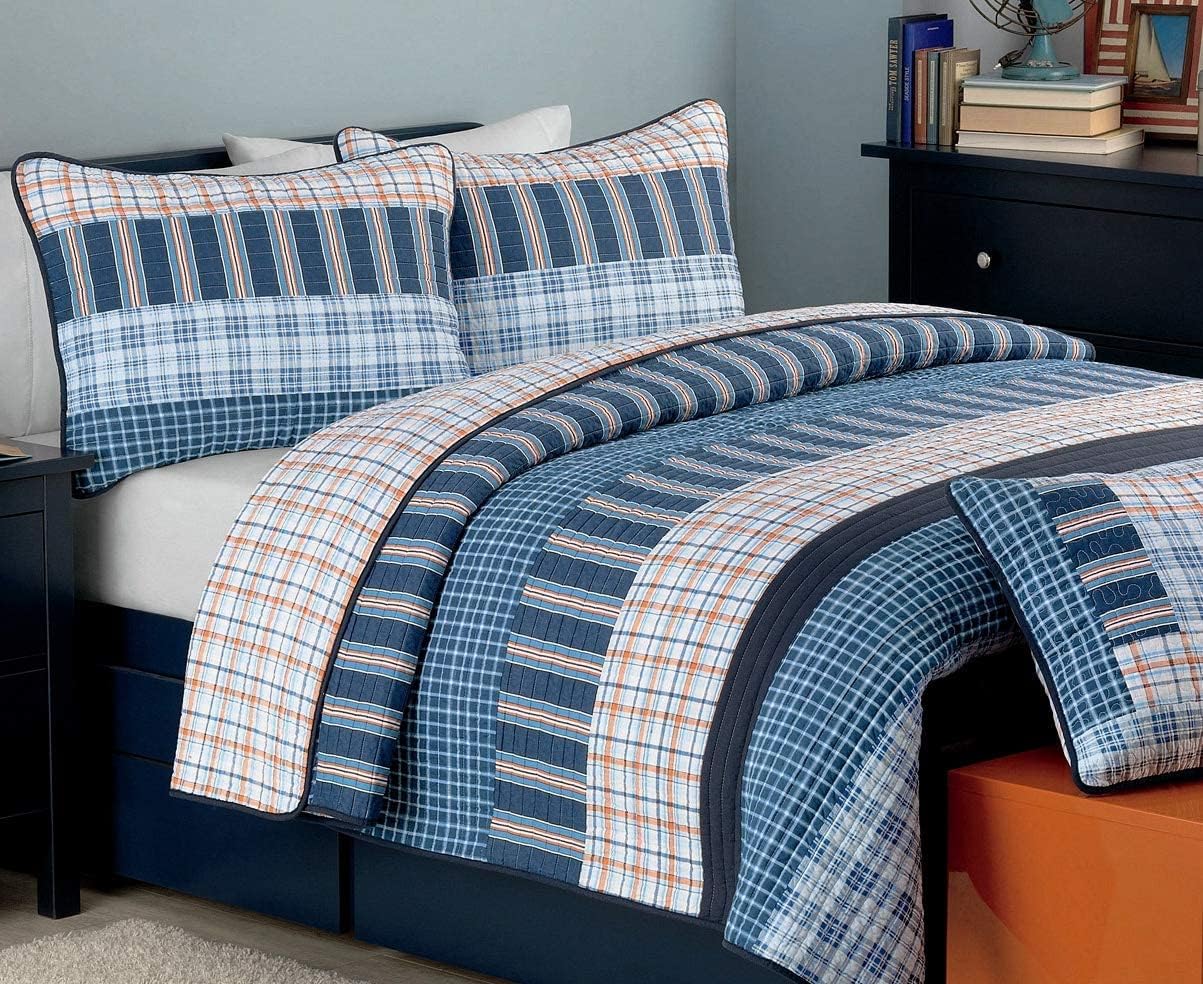 Cozy Line Home Fashions Bennett Quilt Bedding Set for Queen Beds