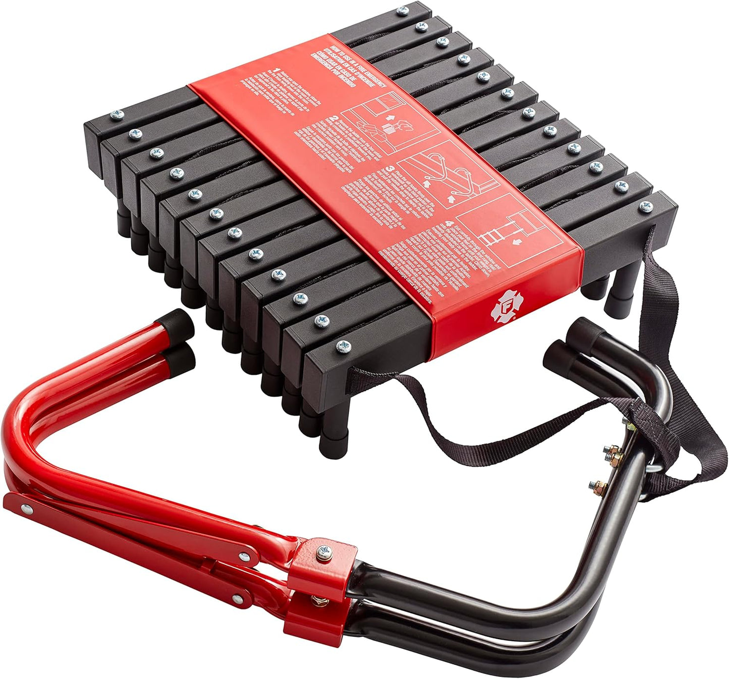 First Alert Two-Story Fire Escape Ladder, 14 Feet, Steel Safety