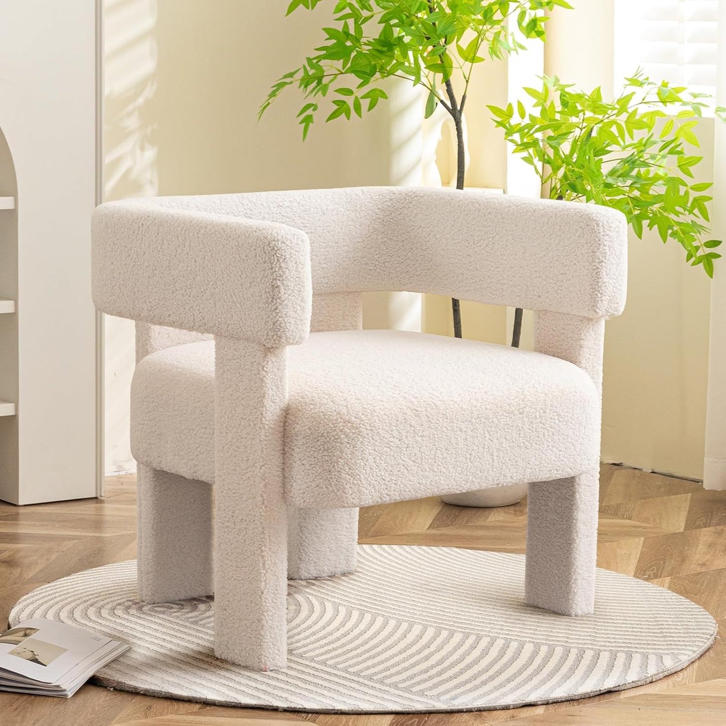 Cozy Sherpa Accent Chair by ANTJUMPER