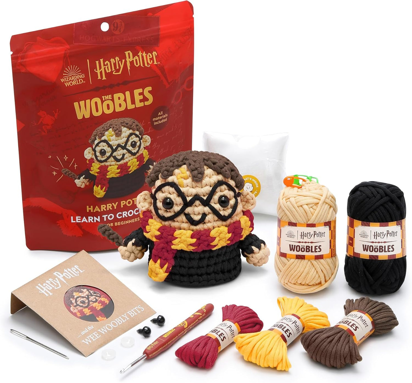 Harry Potter Crochet Kit for Beginners with Easy Peasy Yarn