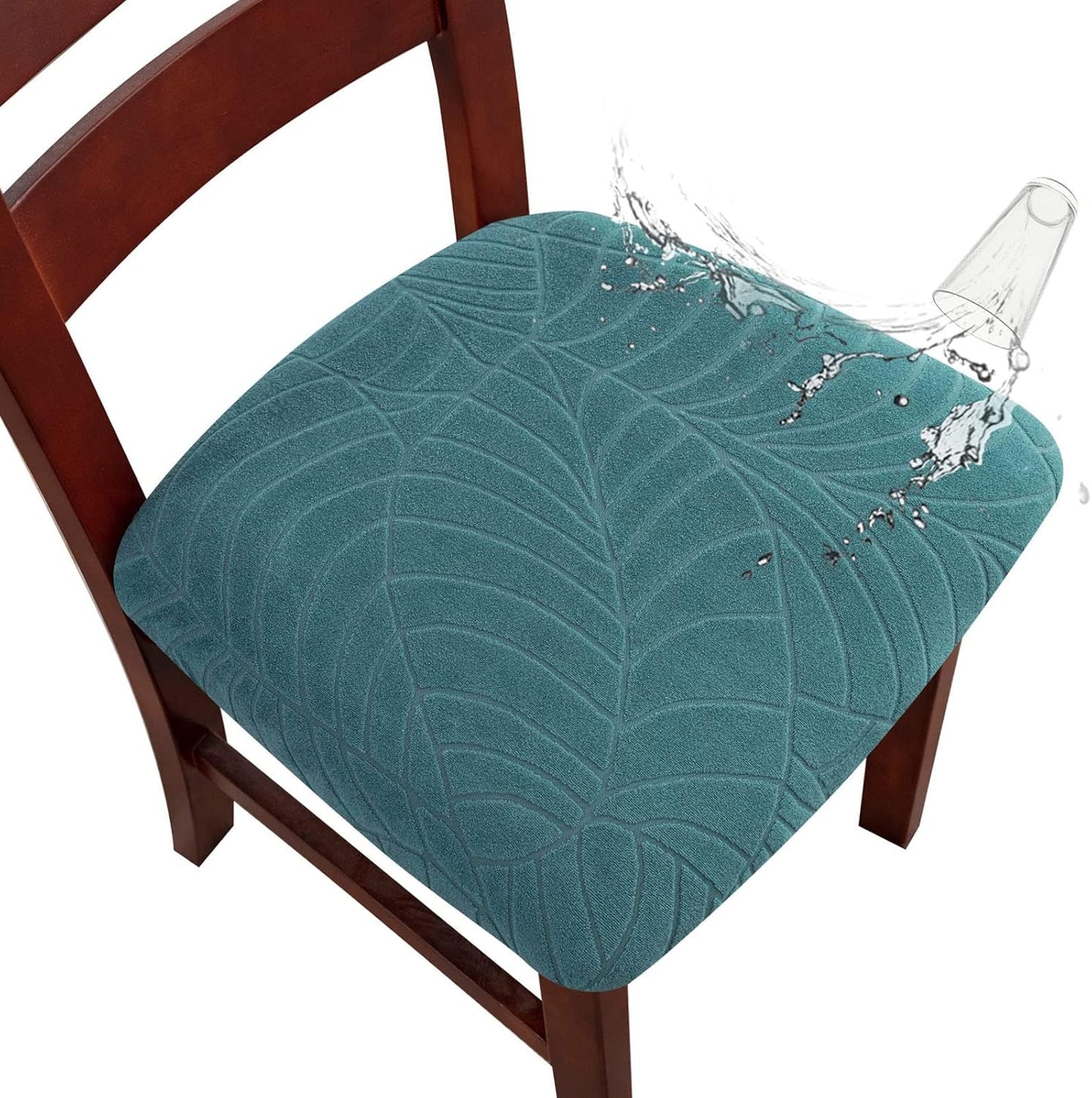 Genina Waterproof Chair Covers for Dining Room Chairs, 6 PCS