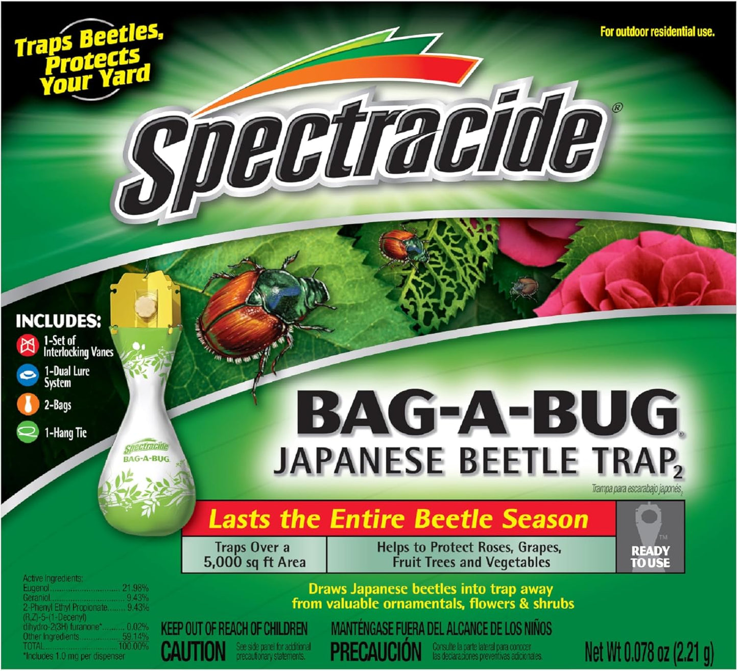 Spectracide Bag-A-Bug Japanese Beetle Trap for Effective Control