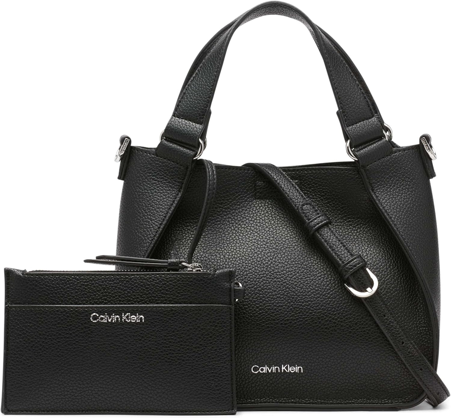 Calvin Klein Estelle Novelty Crossbody: Chic Vegan Leather Bag