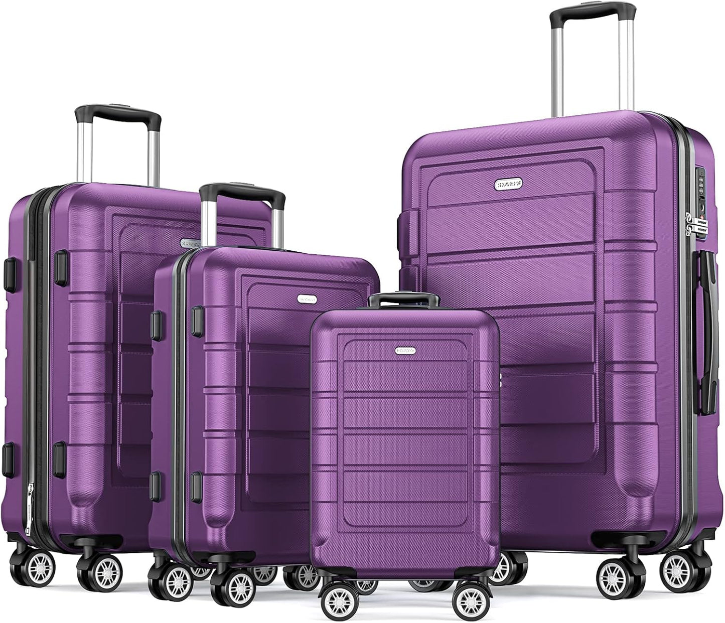 Durable Expandable Luggage Sets with TSA Lock and Double Wheels