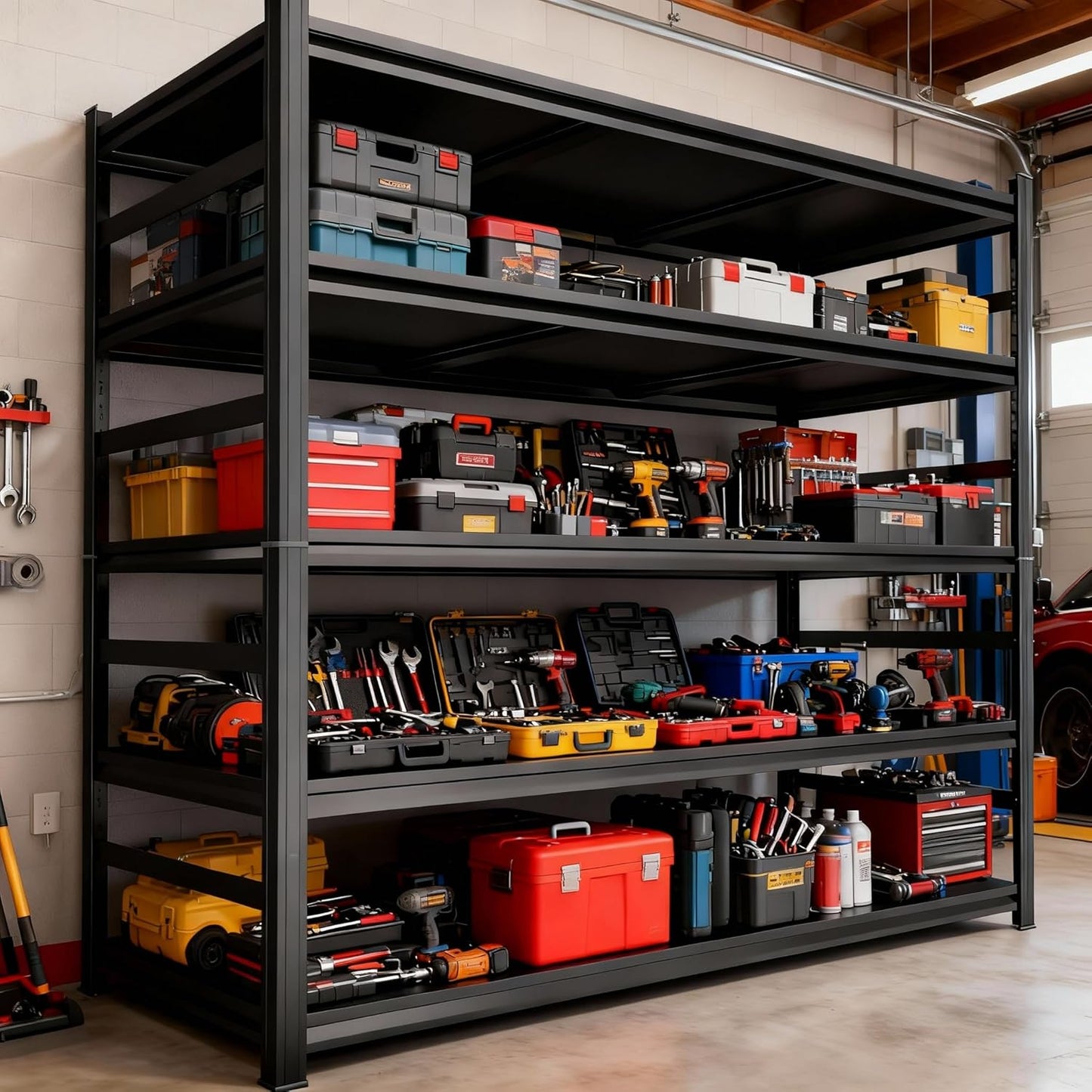 Heavy Duty Garage Shelving Unit - 5-Tier Adjustable Storage