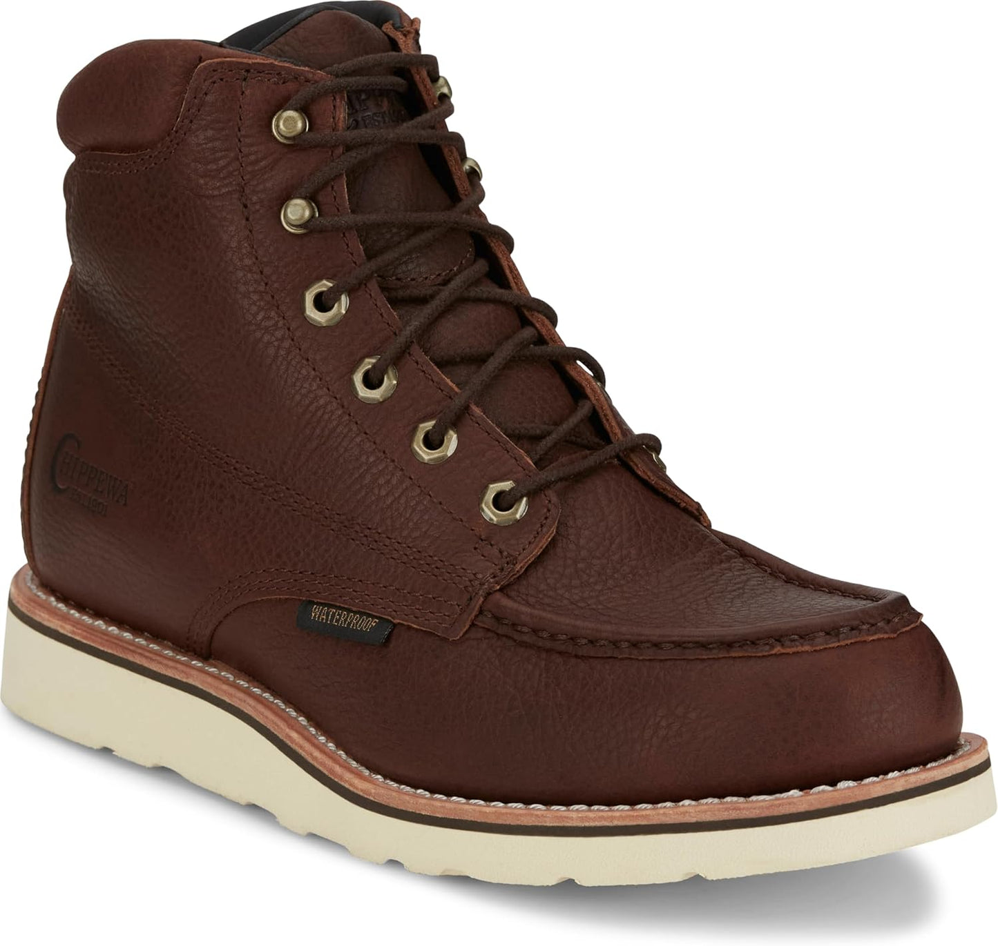 Chippewa Men's Edge Walker 6 Waterproof Lace-Up Wedge Boots