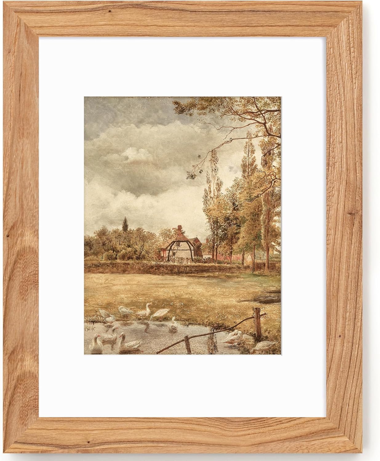 Rustic 12x16 Picture Frame with Tempered Glass for Home Decor