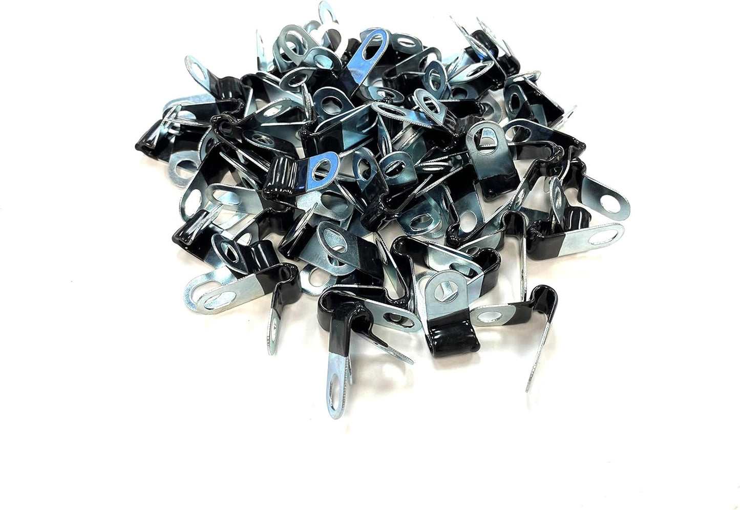 3/16 Inch Rubber Insulated Steel Brake Line Clips - Pack of 75
