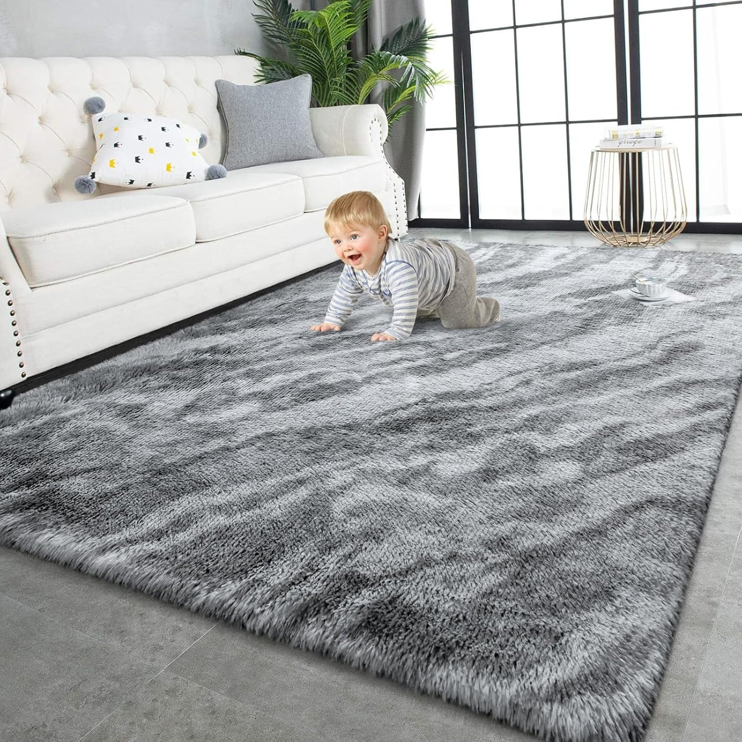 Super Soft Shaggy Rugs for Living Room and Bedroom Decor