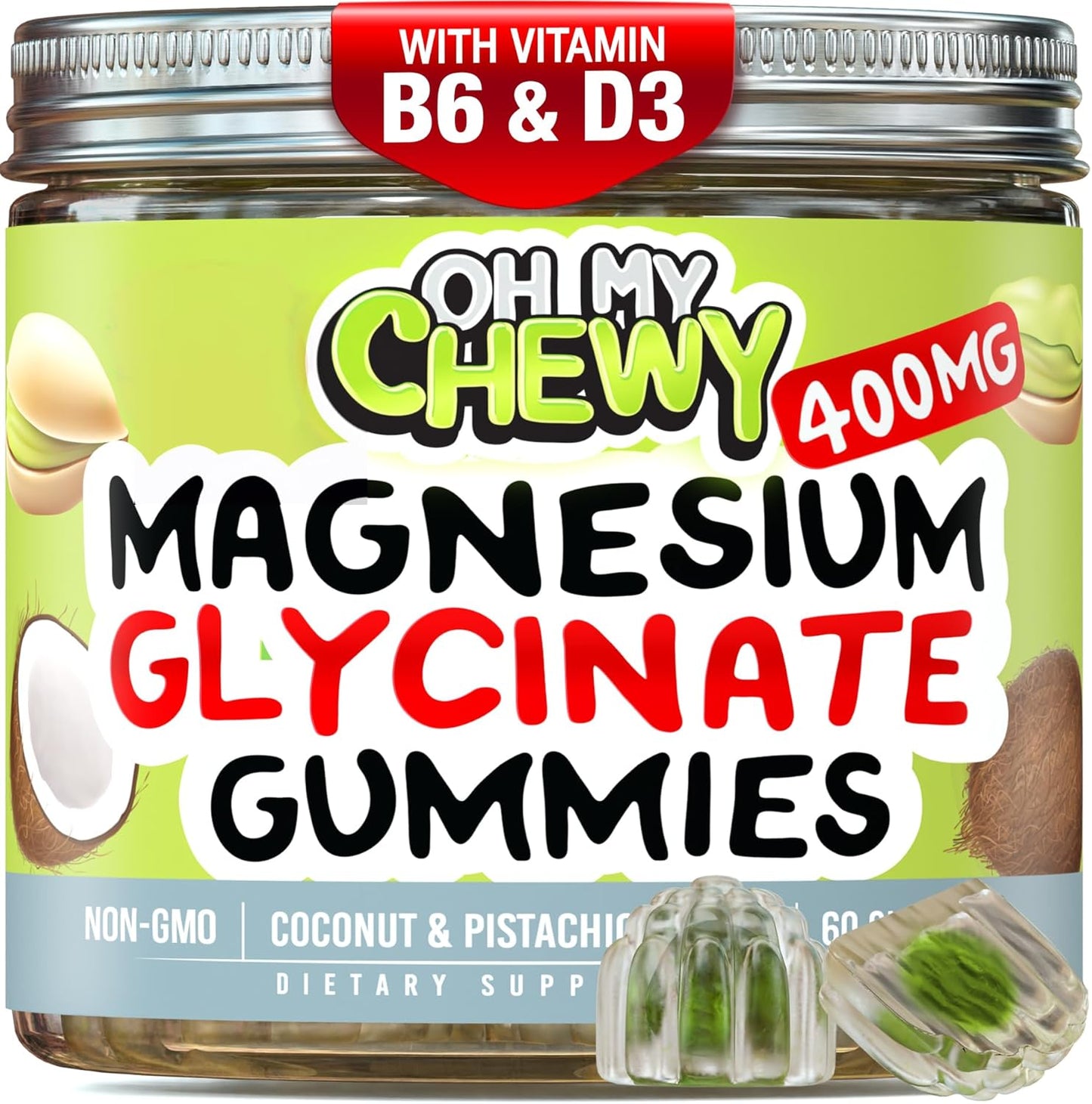 Center-Filled Magnesium Glycinate Gummies for Sleep & Calm