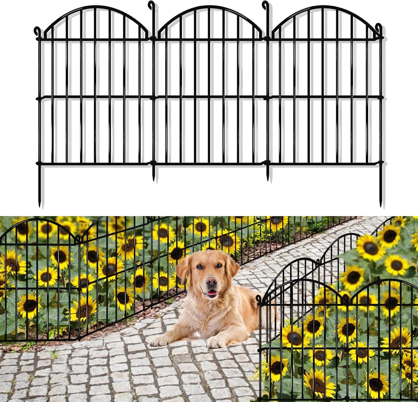 32 Panels Garden Fence for Animal Barrier and Decorative Edging