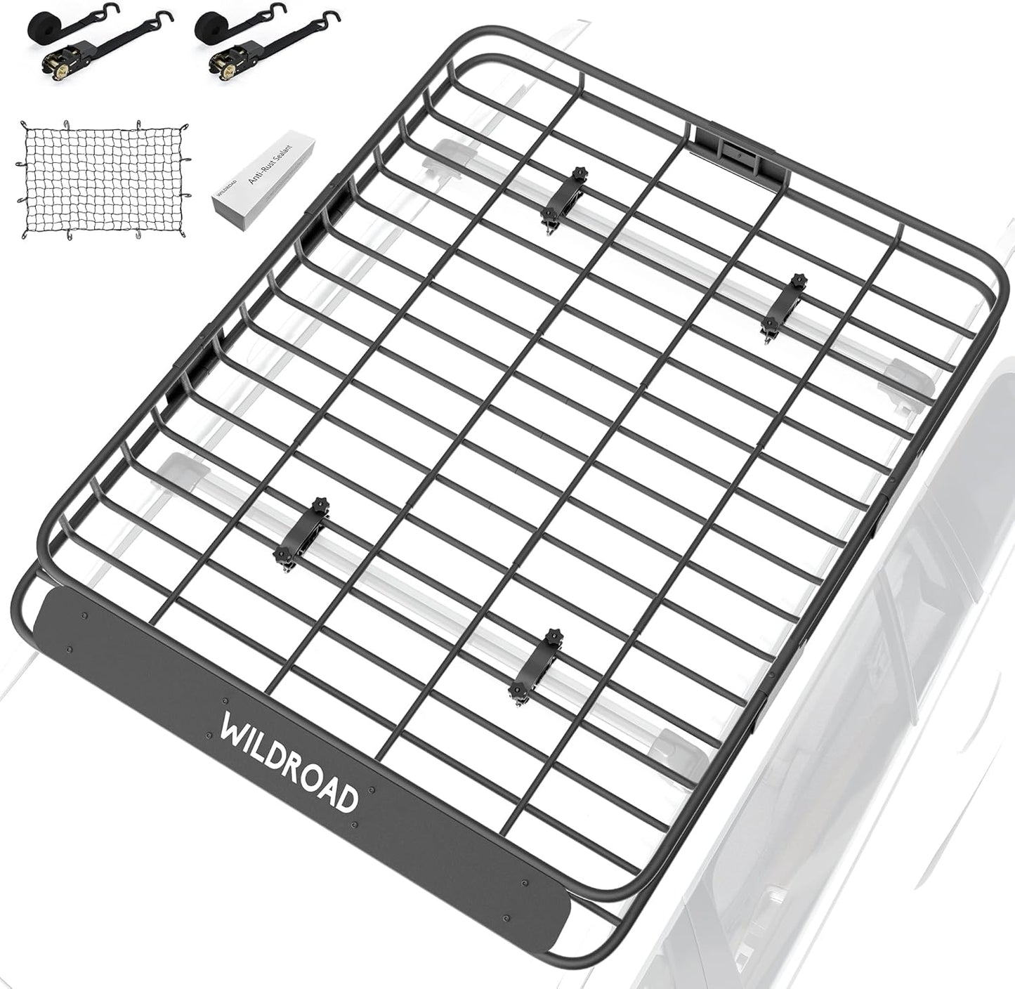 Wildroad Roof Rack Cargo Basket for SUVs and Trucks, 64x50x4