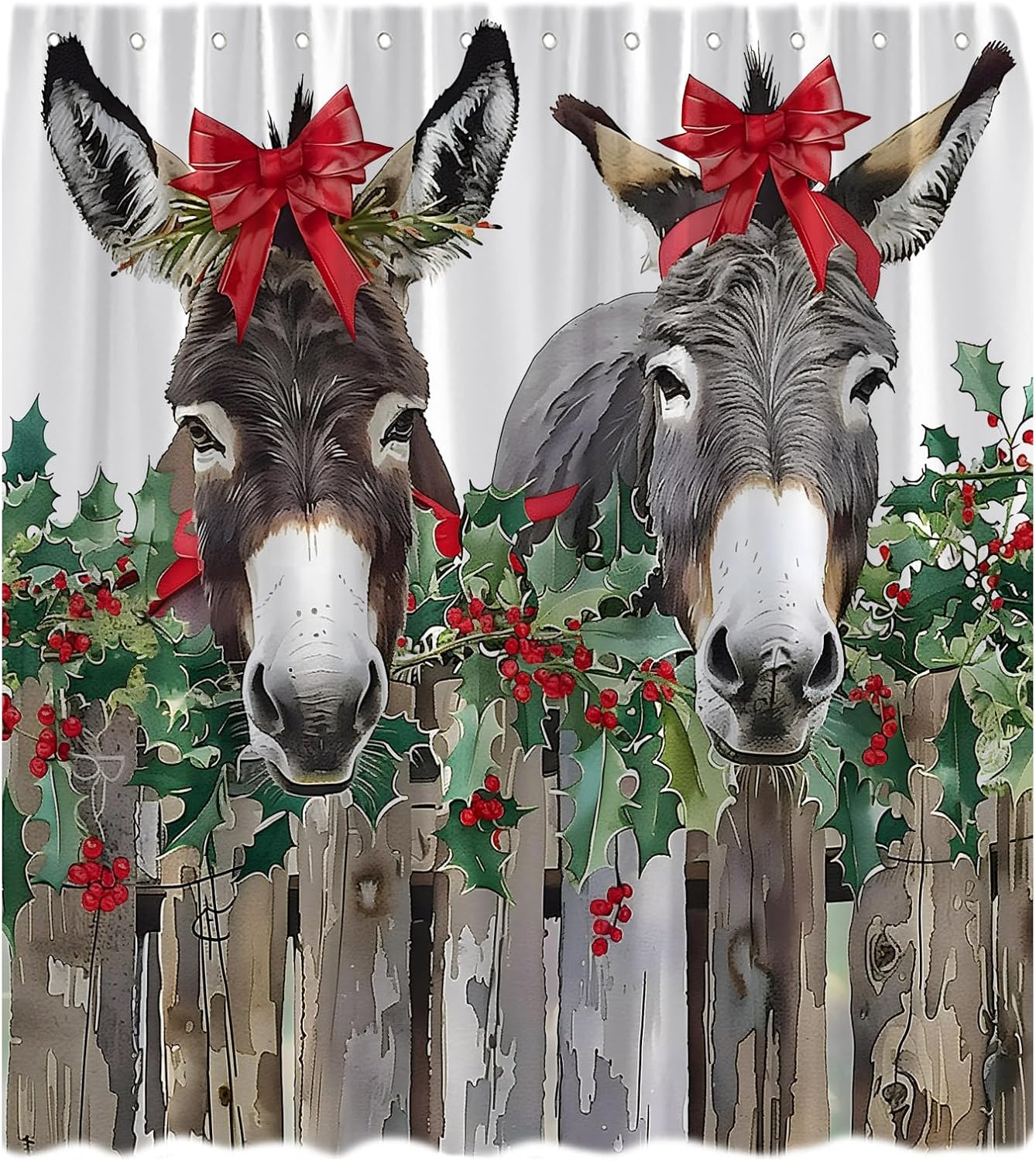 Rustic Farmhouse Winter Shower Curtain Set - CCNSTMS