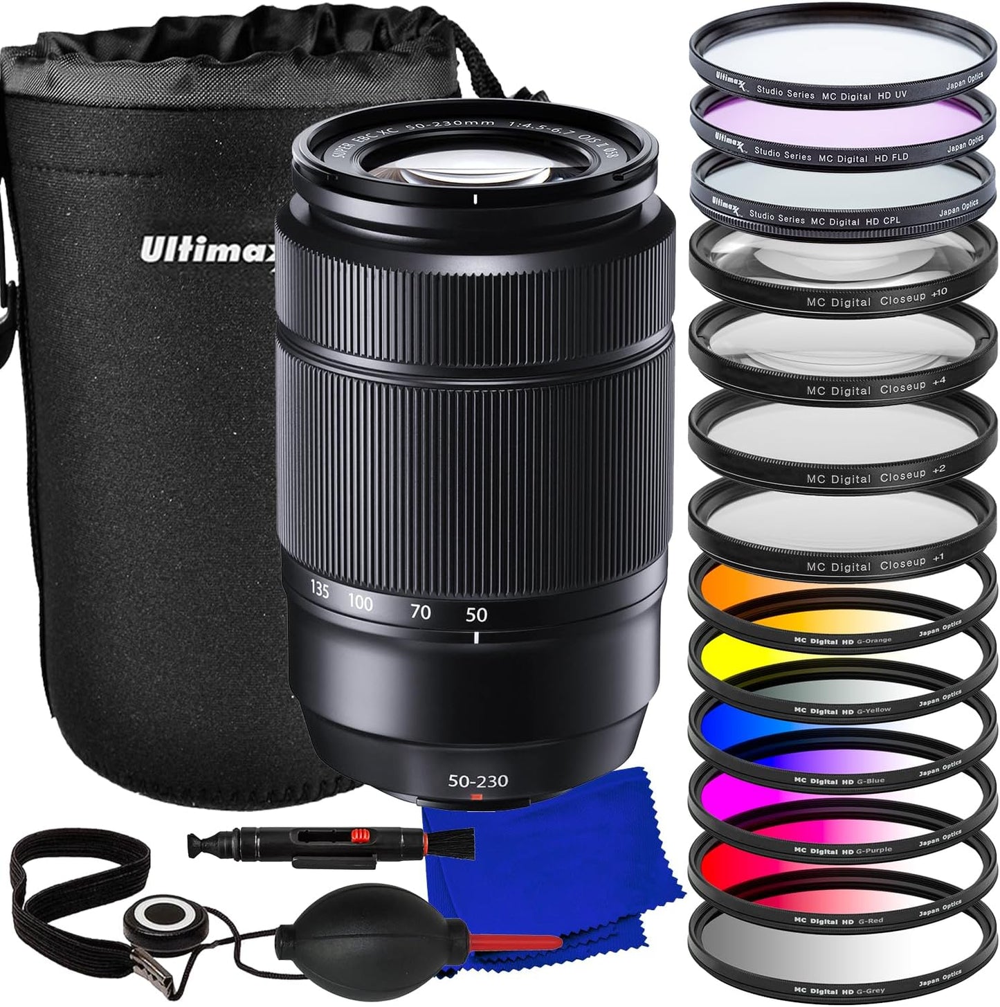 Ultimaxx Advanced Fujifilm XC 50-230mm Lens Bundle for Photographers
