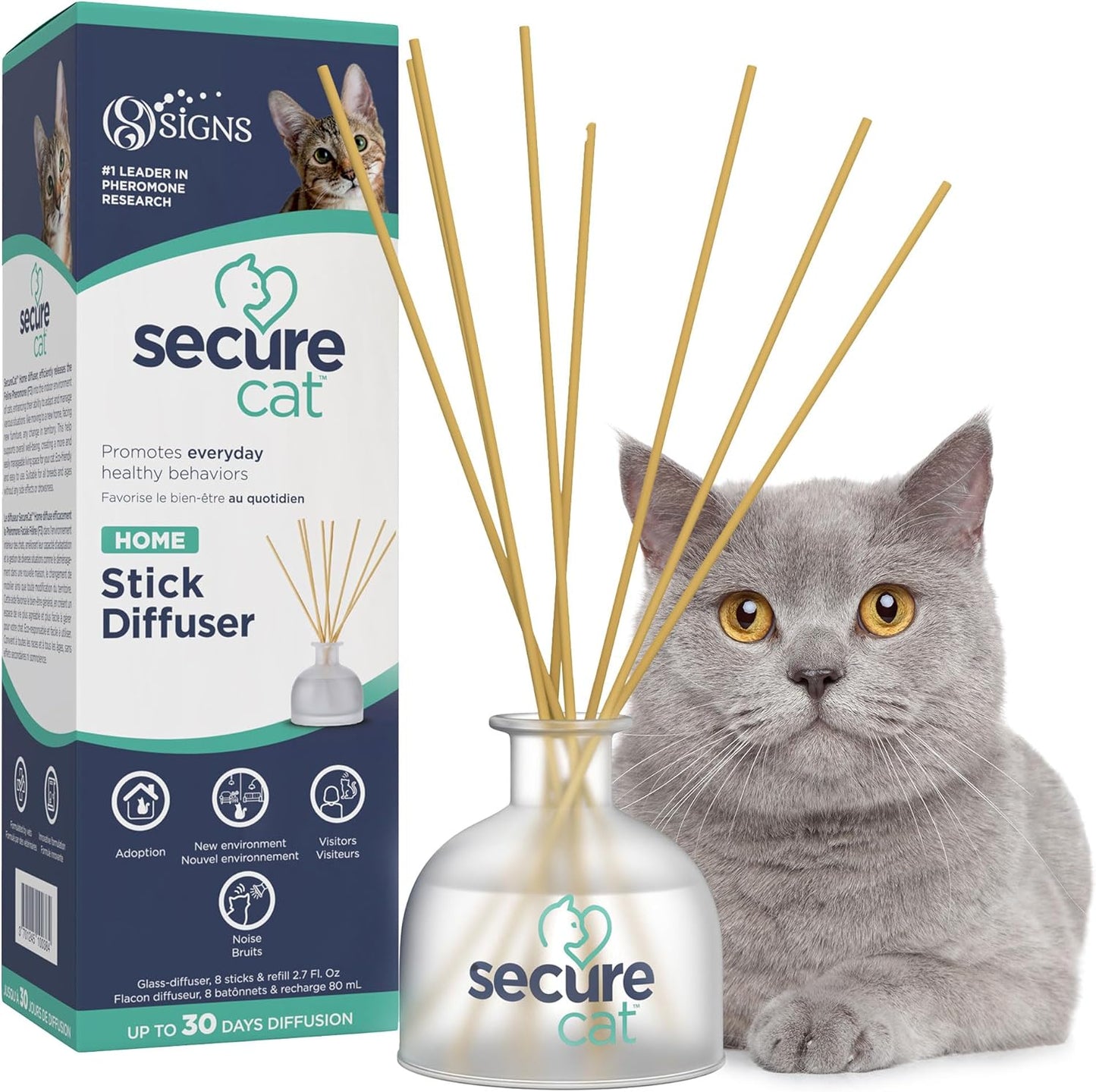 SecureCat Calming Diffuser for Stress Relief in Cats