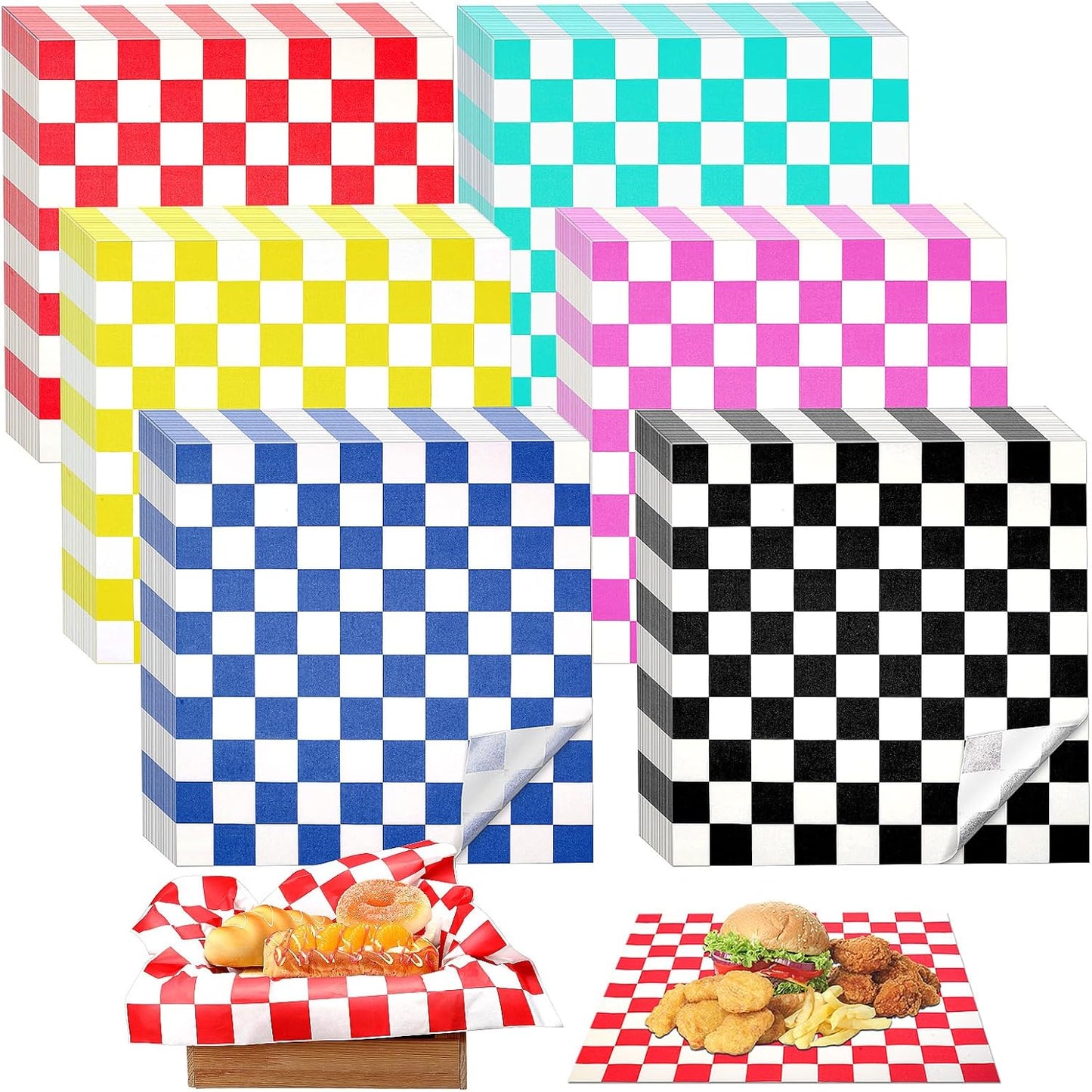 1000 Pcs Waxed Paper Sheets for Sandwiches and Deli Use