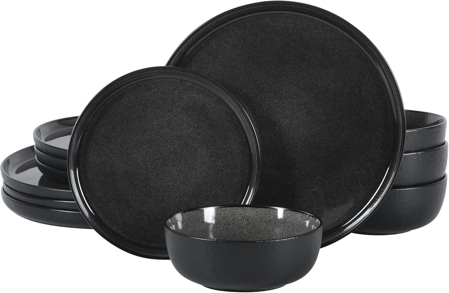 Gibson Elite Tahoe Sunset 12 Piece Stoneware Dinnerware Set