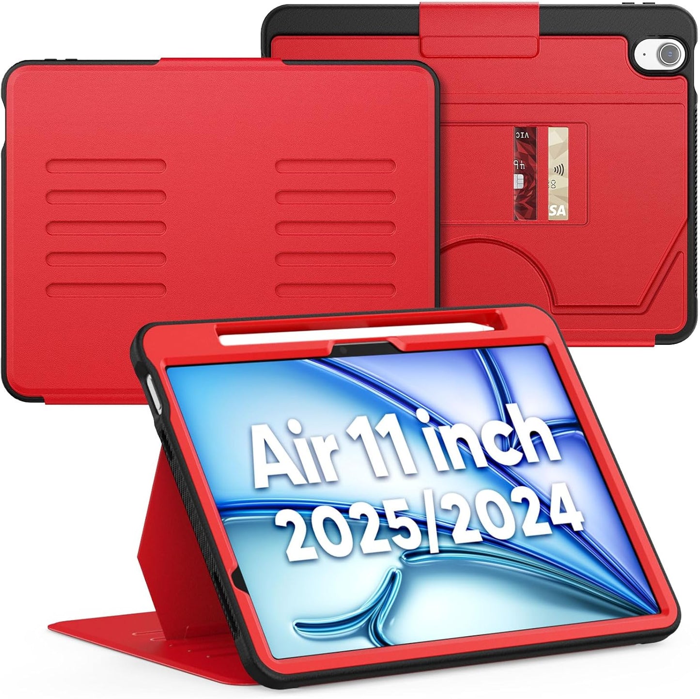 SEYMAC iPad Air 11 Inch Case M3/M2 with Magnetic Cover and Stand
