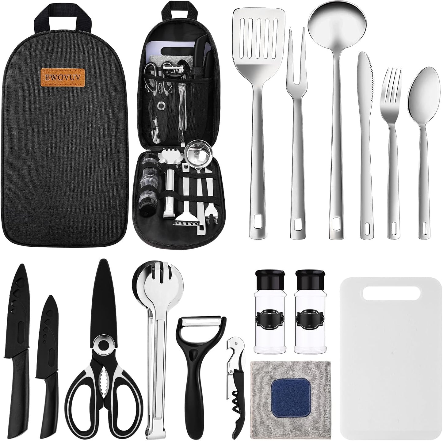 Portable Camping Utensils Set - Outdoor Cooking Gear