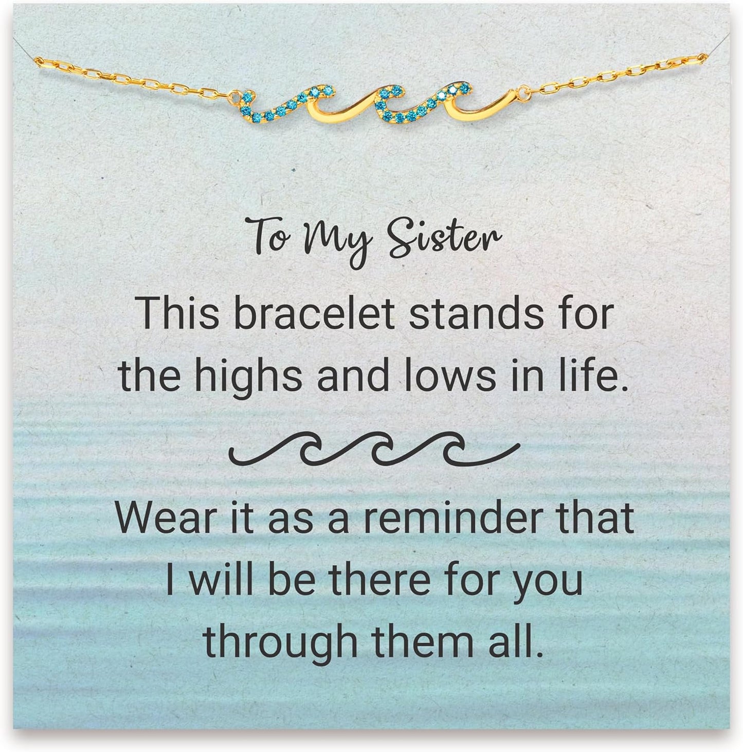 Wave Bracelet for Women - Perfect Birthday Gifts for Sisters