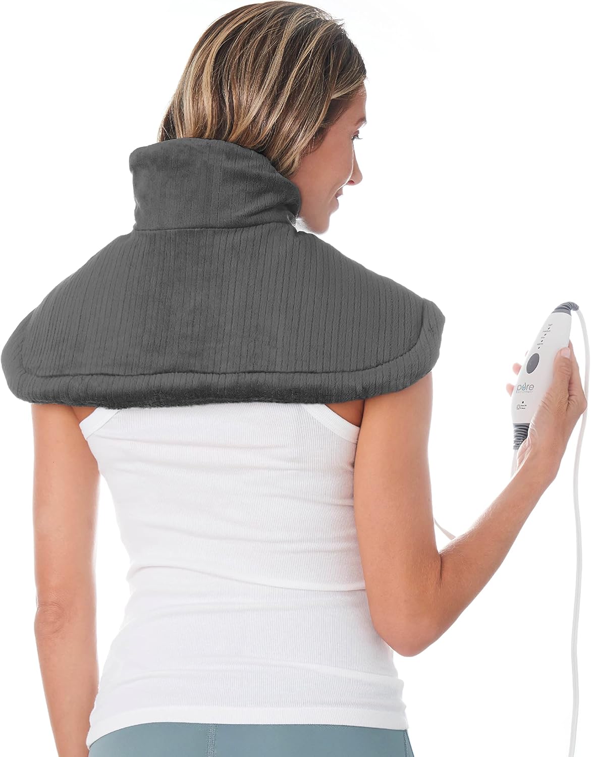 Pure Enrichment Neck & Shoulder Heating Pad for Pain Relief