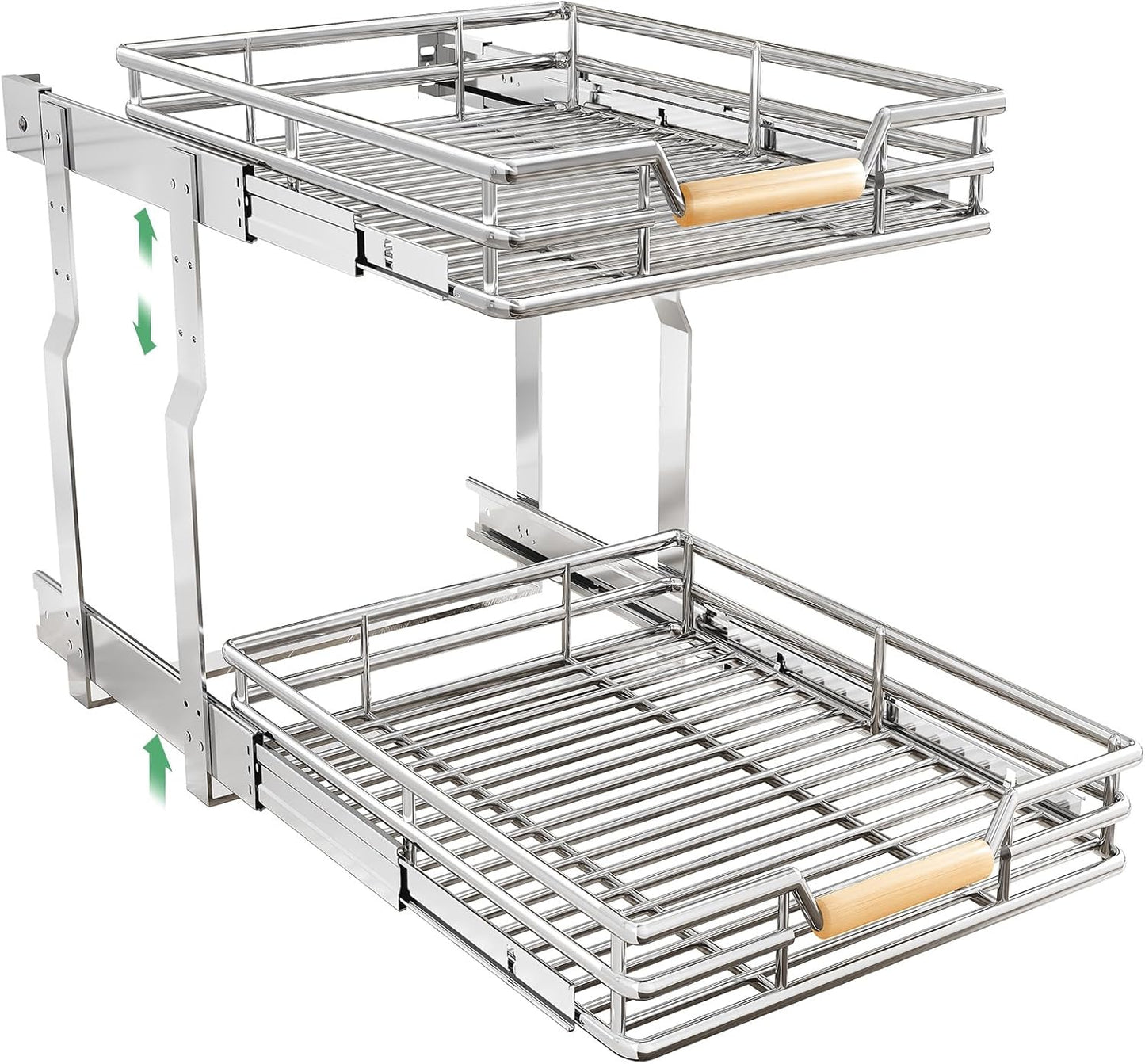 Kitstorack Pull Out Cabinet Organizer for Pots and Pans Storage
