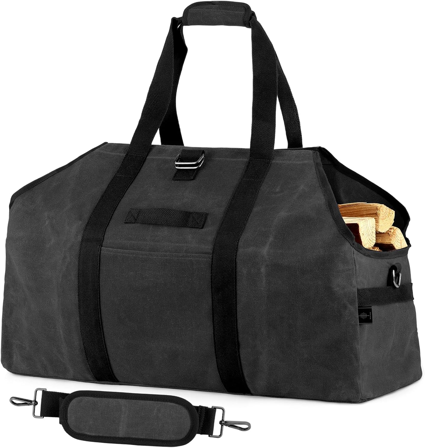 Firewood Carrier Bag Waterproof Extra Large Log Holder Tote