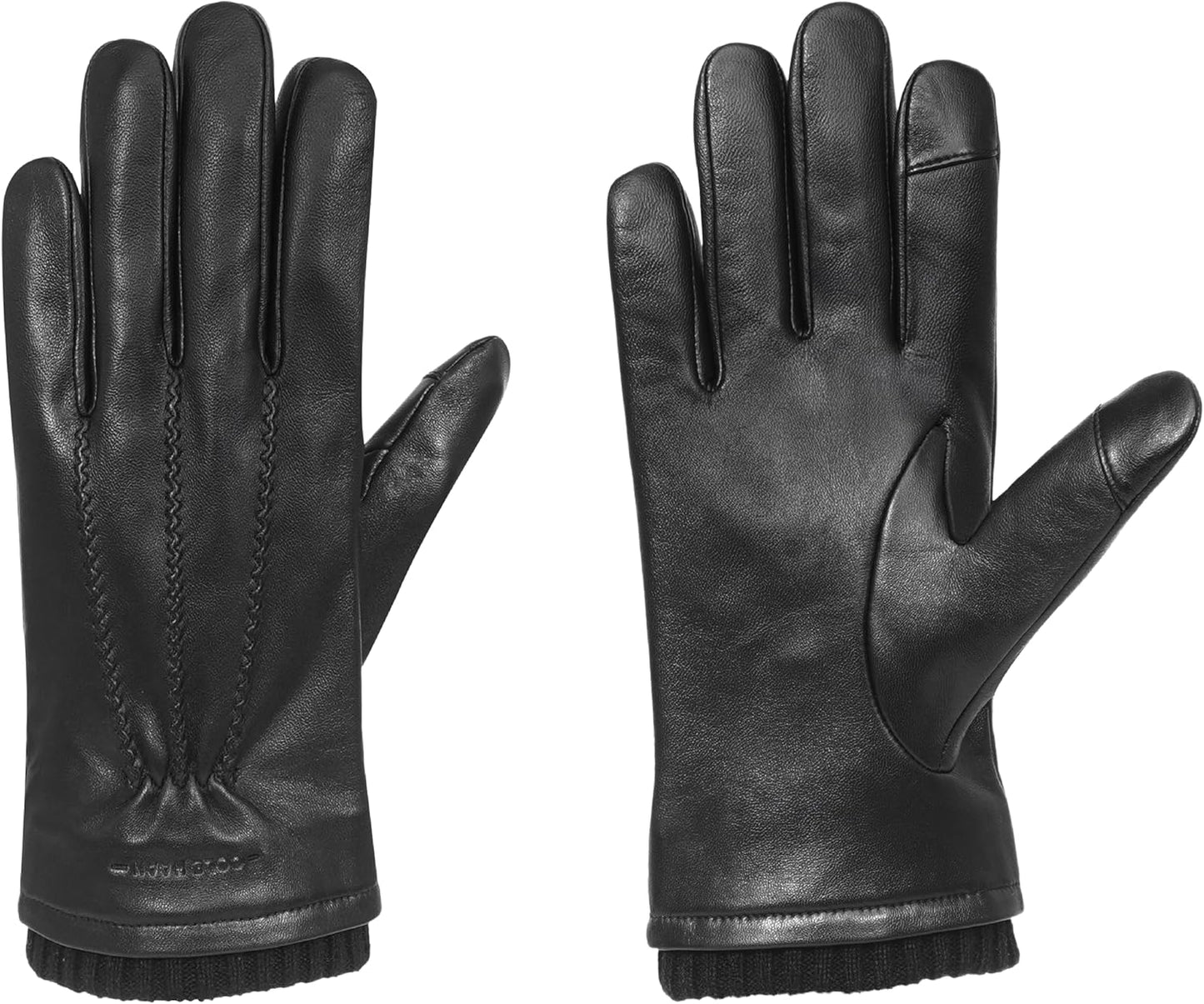 Cole Haan Men Premium Leather Gloves for Stylish Winter Wear