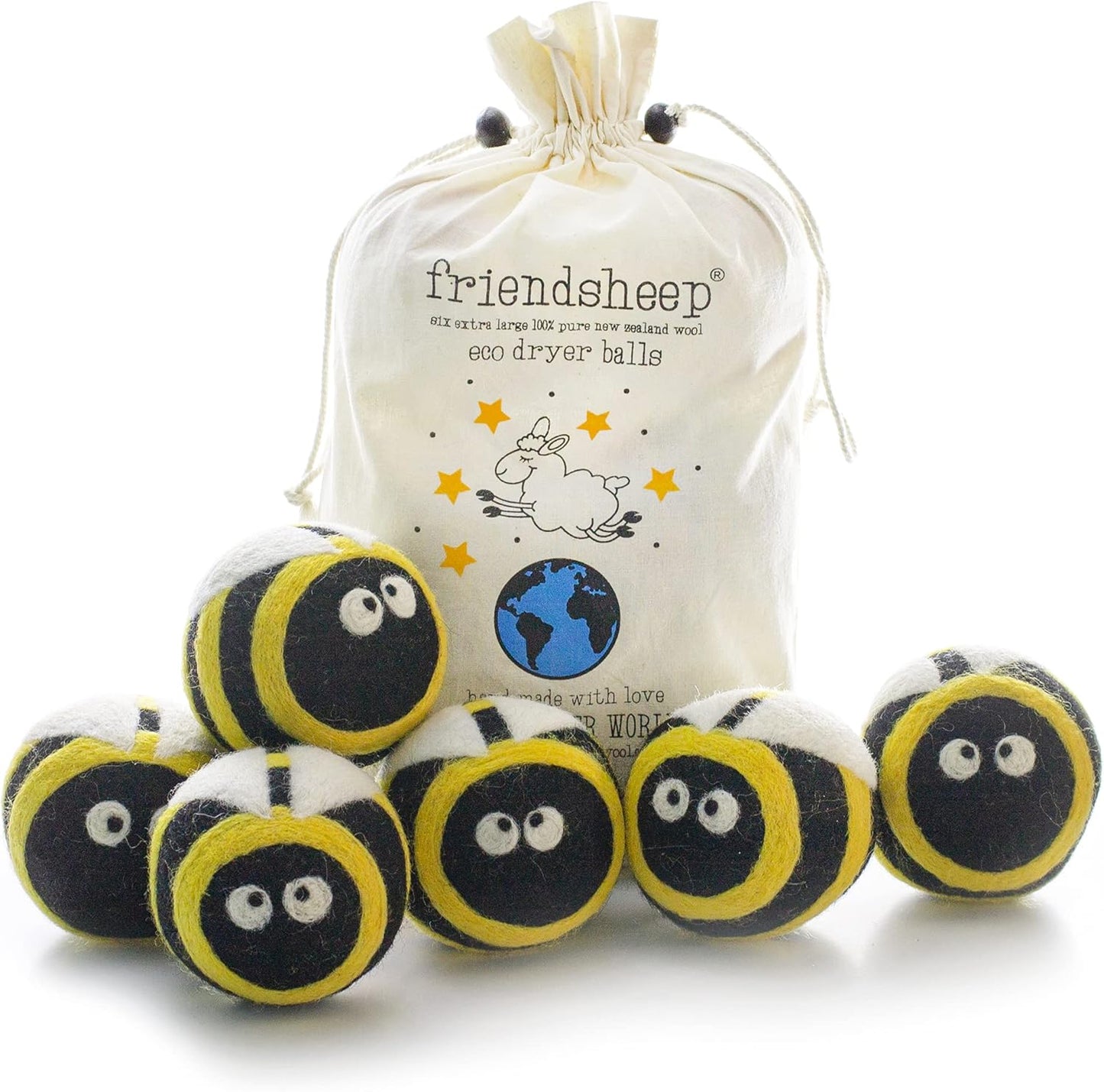 Friendsheep Wool Dryer Balls for Eco-Friendly Laundry Care
