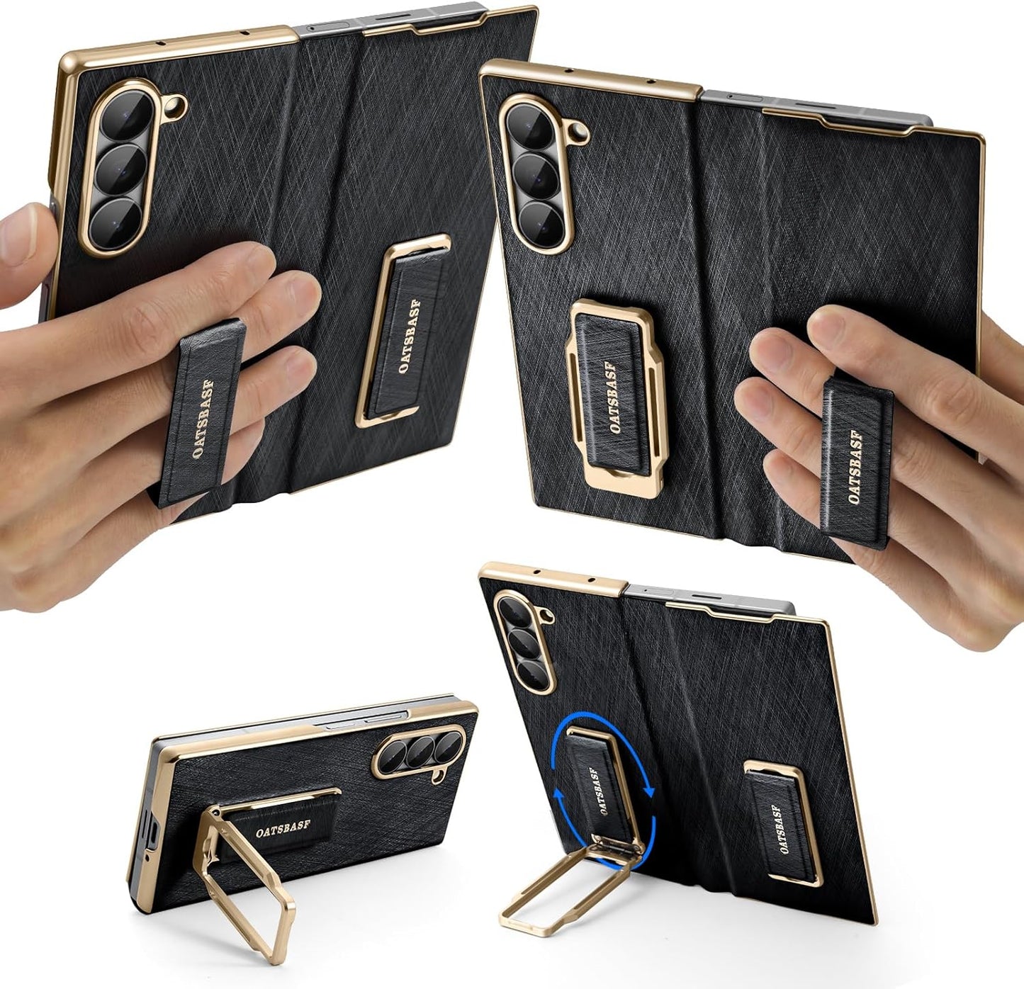 Dual Grip Case for Samsung Galaxy Z Fold 7 with Stand