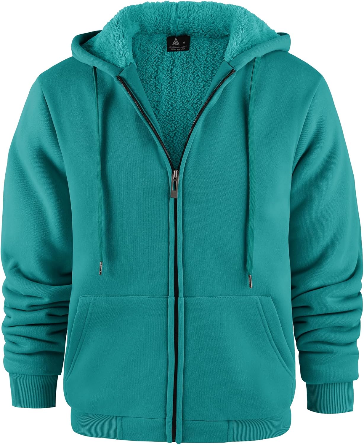 GEEK LIGHTING Heavyweight Fleece Hoodies for Men - Full Zip Up
