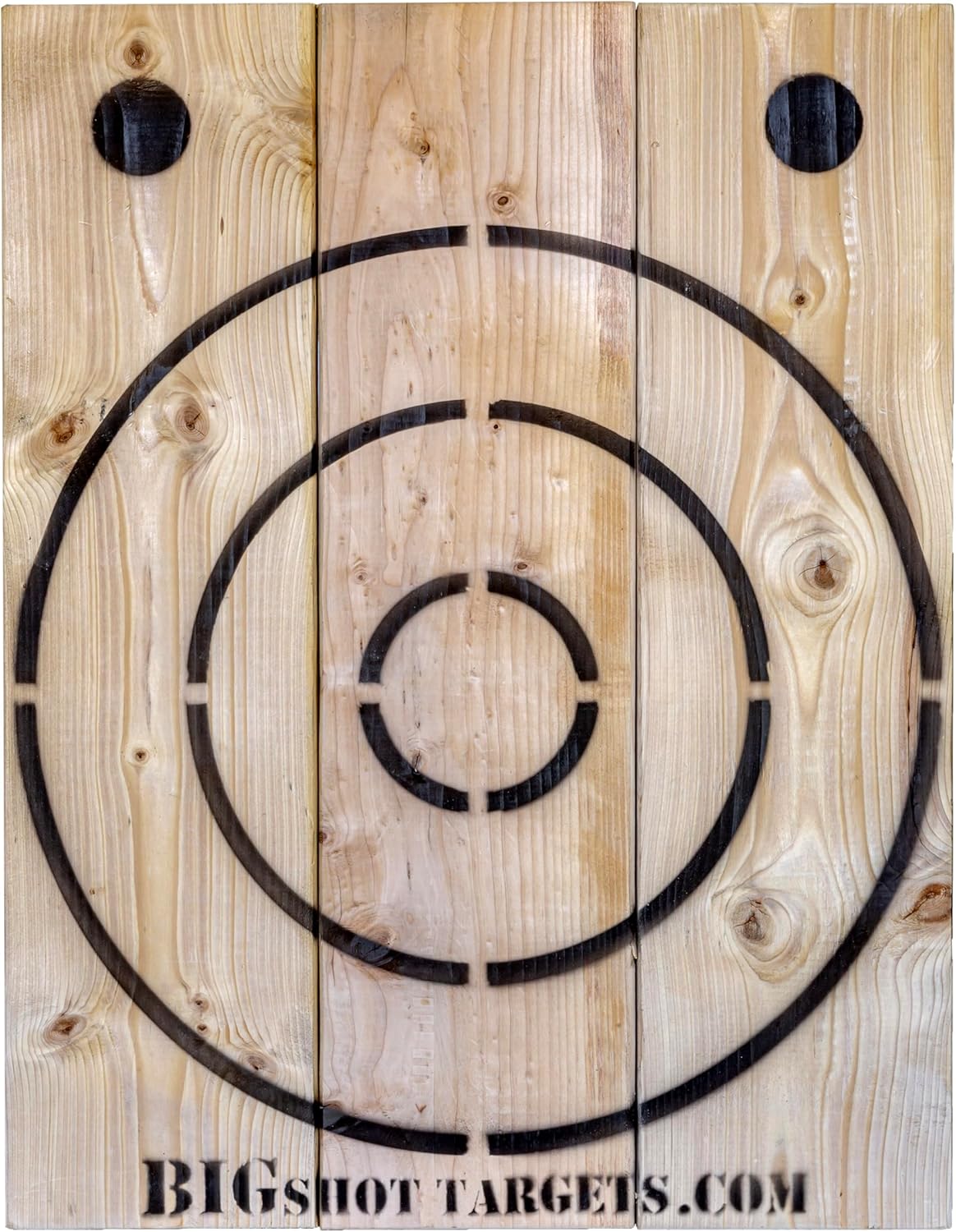 BIGSHOT Wooden Axe Throwing Target with Built-in Bottle Opener