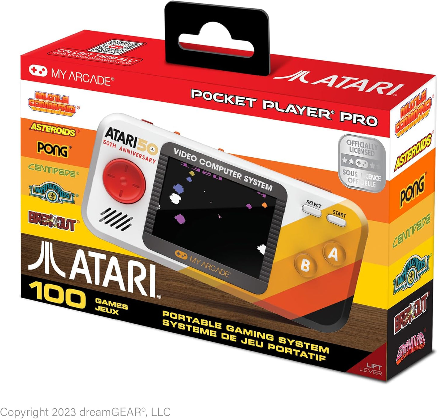 My Arcade Atari Pocket Player Pro: Handheld Console with 100 Games