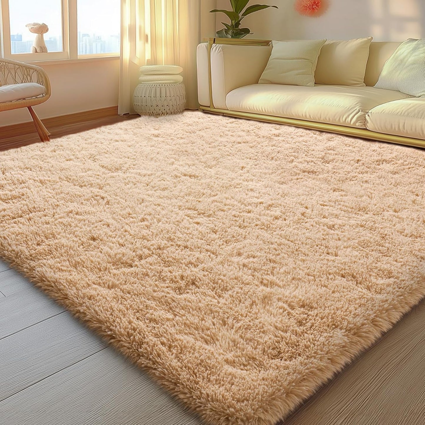 5x7 Rugs for Living Room - Large Fluffy Area Rug for Kids