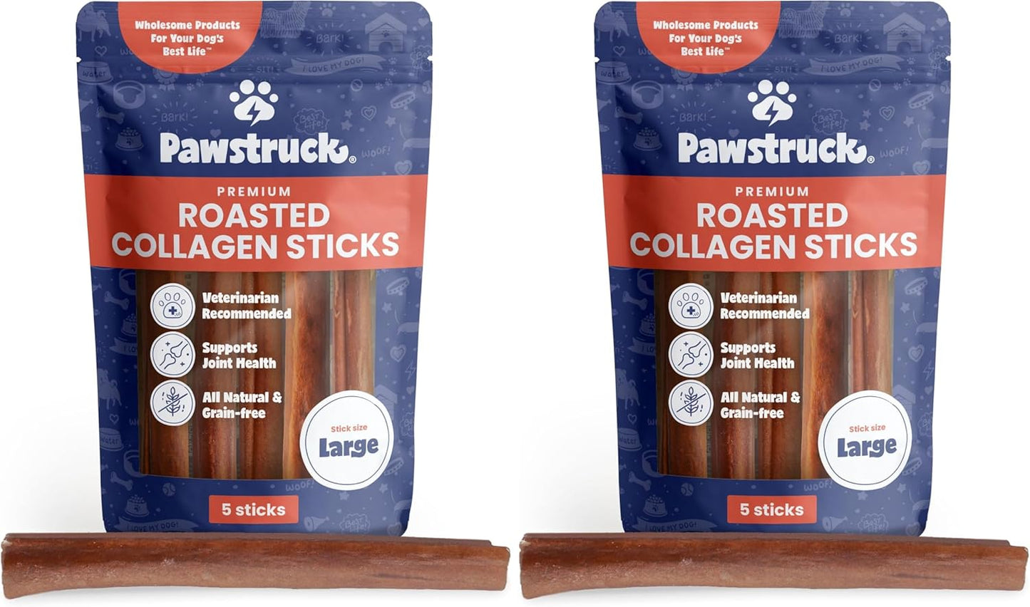 Pawstruck All Natural Roasted Collagen Sticks for Dogs 10 Pack