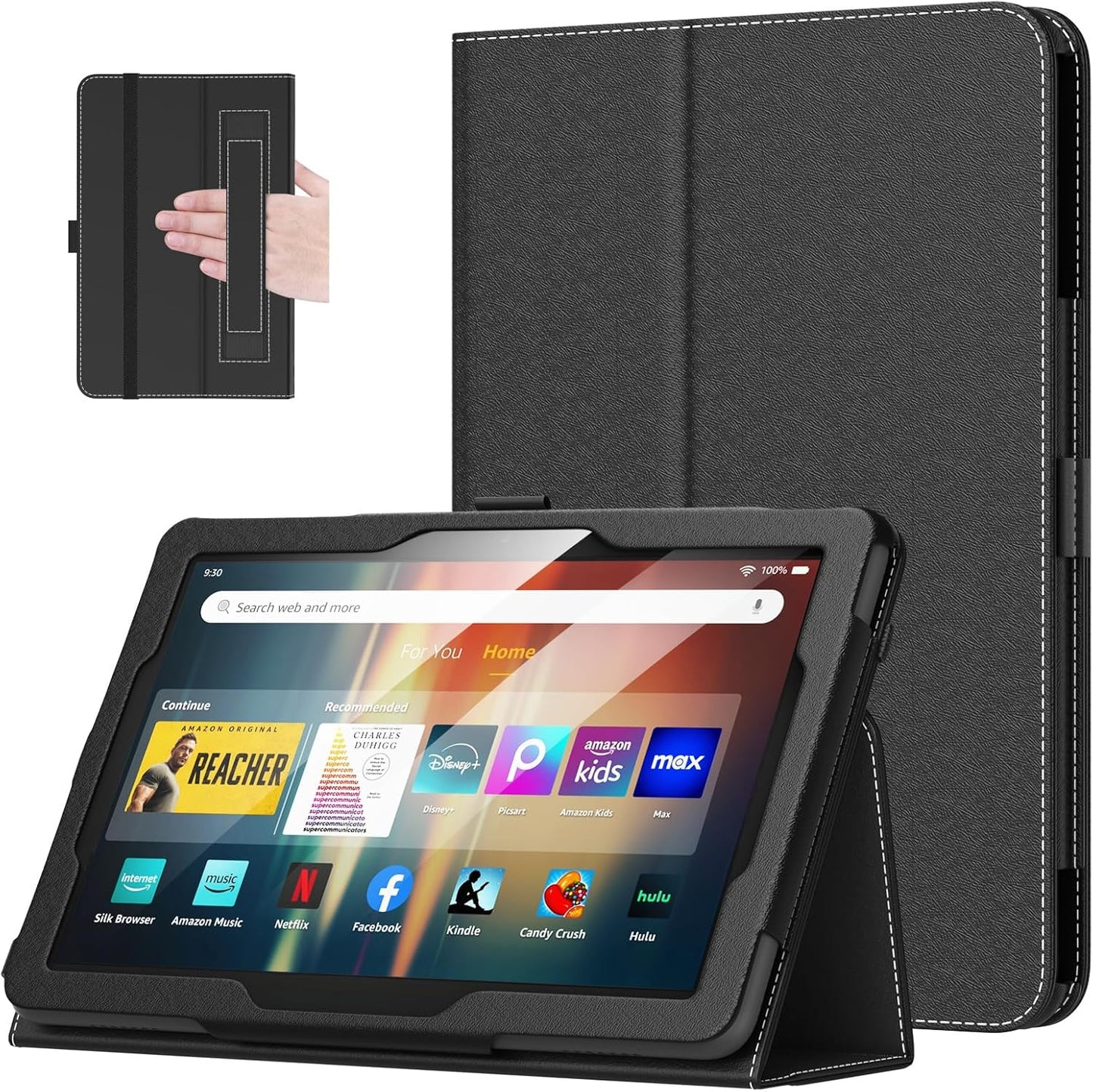 MoKo Case for Kindle Fire HD 8 & 8 Plus - Slim Folding Cover