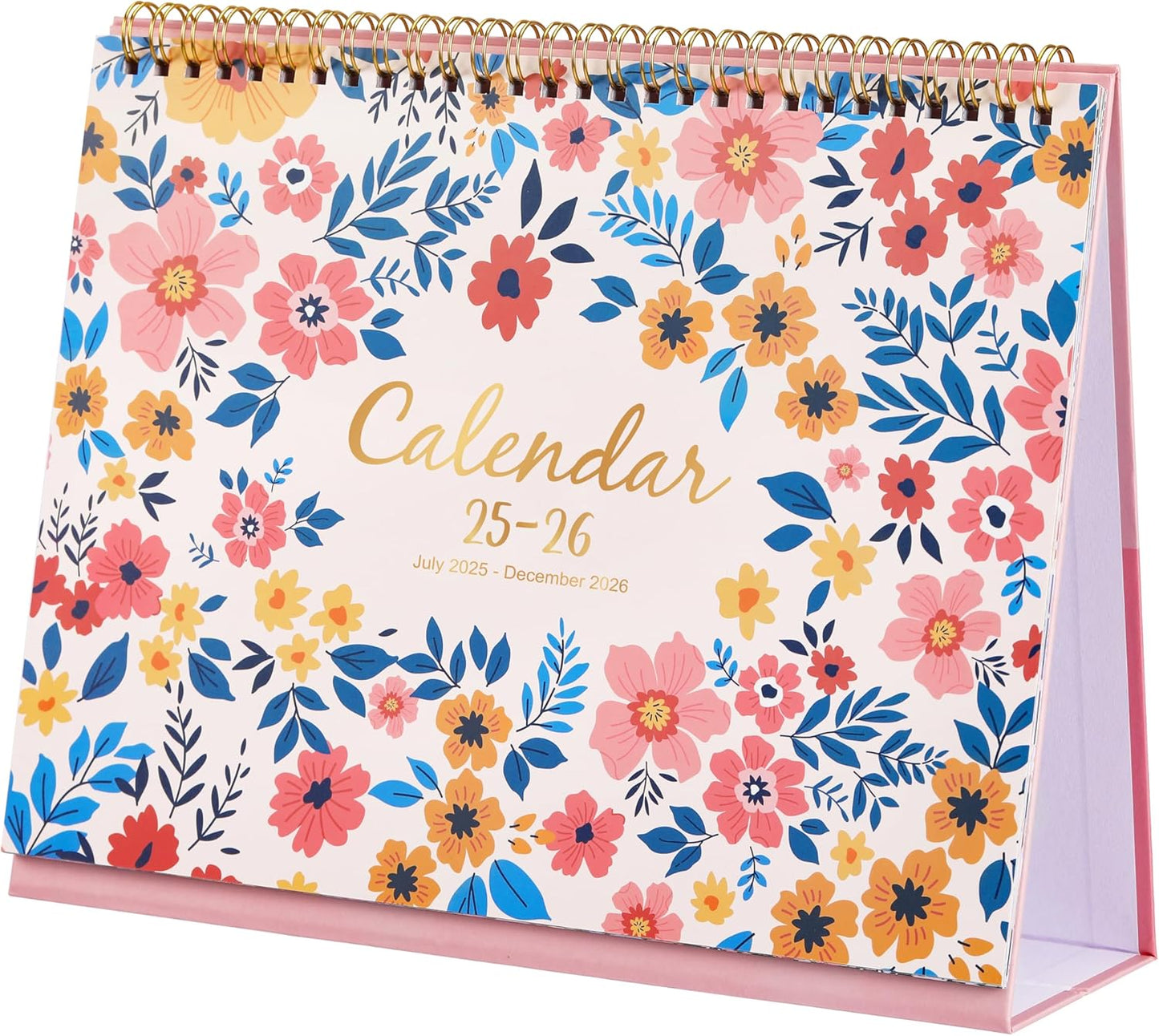 2025-2026 Standing Desk Calendar - 18 Months, Thick Paper, Memo Pages