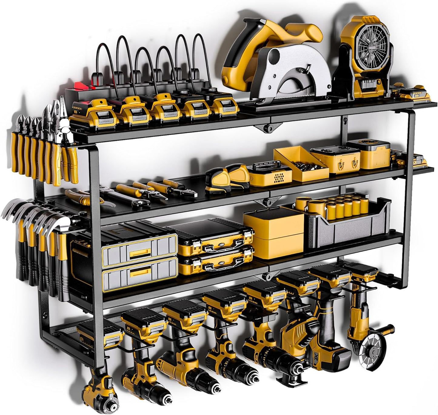 Ultimate Power Tool Organizer with Charging Station