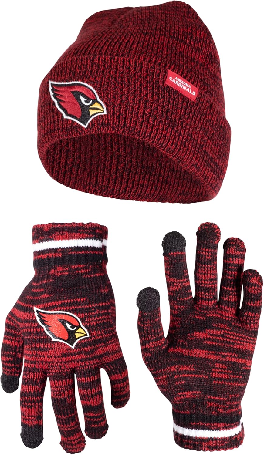 Ultra Game NFL Official Super Soft Knit Beanie and Gloves Set