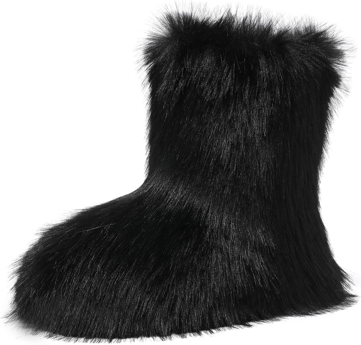 Girls Fur Boots for Toddlers - Cozy Plush Winter Boots