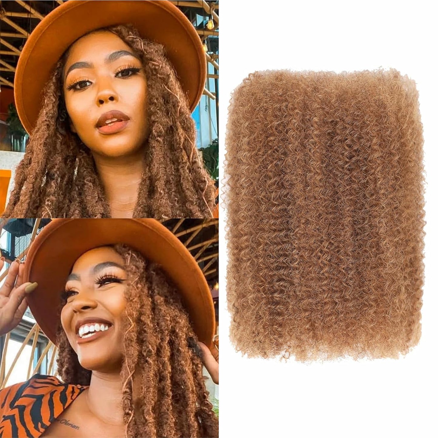 Afro Kinky Bulk Human Hair for Dreadlocks and Twists
