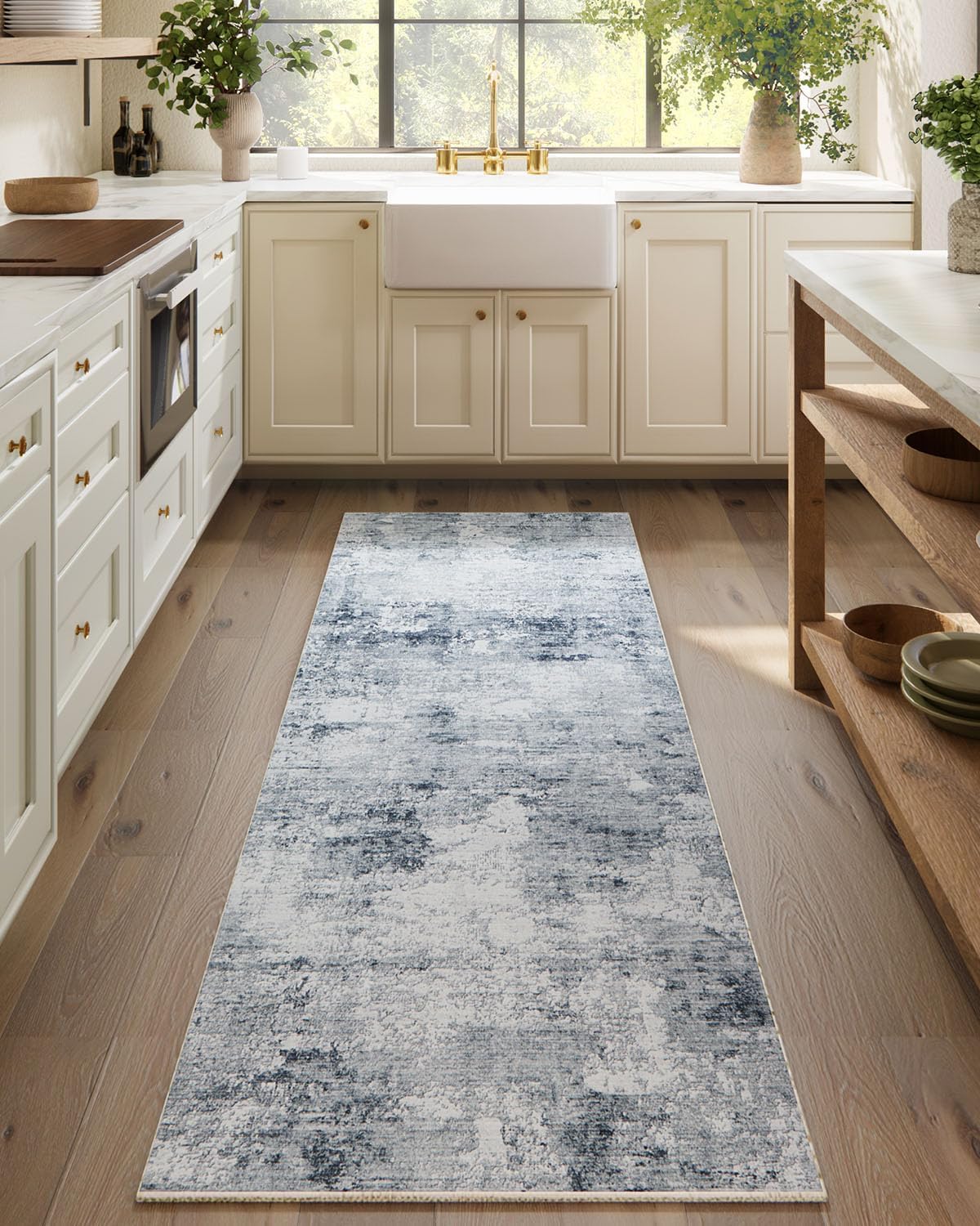 Machine Washable Kitchen Runner Rug for Stylish Home Decor